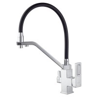 Гибкий Смеситель для кухни под фильтр Koer KB-72009-01 KR5006 хром